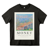Asphalt Claude Monet 1888 Heavy Core Tee - linhVisuals