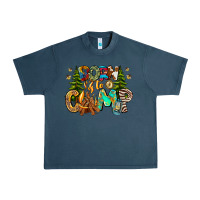 Midnight Navy Born To Camp Urban Heavy Tee - CowhideDigitalArt