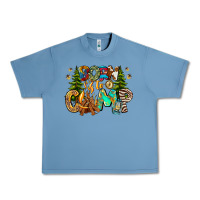 Pebble Blue Born To Camp Urban Heavy Tee - CowhideDigitalArt