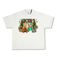 Pistachio Born To Camp Urban Heavy Tee - CowhideDigitalArt