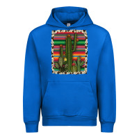 Cobalt serape cowhide cacti Urban Hoodie - RanaPortraitStore