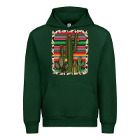 Foreset Green serape cowhide cacti Urban Hoodie - RanaPortraitStore