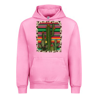 Fuchsia Pink serape cowhide cacti Urban Hoodie - RanaPortraitStore