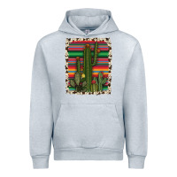 Heather Grey serape cowhide cacti Urban Hoodie - RanaPortraitStore