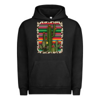 Pigment Black serape cowhide cacti Urban Hoodie - RanaPortraitStore