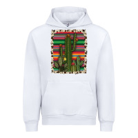White serape cowhide cacti Urban Hoodie - RanaPortraitStore