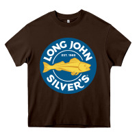 Chocolate Brown resto,  silver's Heavy Core Tee - linhVisuals