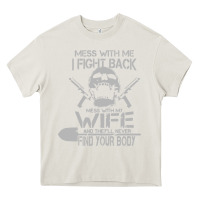 Cream mess with my wife and they Heavy Core Tee - linhVisuals