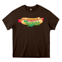 Chocolate Brown resto, nathan's Heavy Core Tee - linhVisuals
