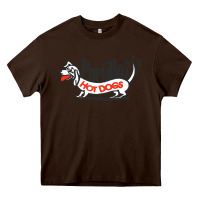 Chocolate Brown resto portillo's Heavy Core Tee - linhVisuals