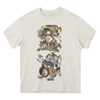 Cream where the wild things are Heavy Core Tee - linhVisuals