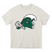Cream tulane green wave Heavy Core Tee - linhVisuals