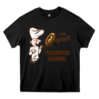 Black resto pancake house Heavy Core Tee - linhVisuals