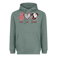 Peace Love Pitties Heavyweight Hoodie | Teevron