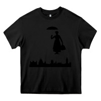 Black marry poppins Heavy Core Tee - linhVisuals
