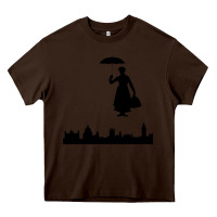 Chocolate Brown marry poppins Heavy Core Tee - linhVisuals