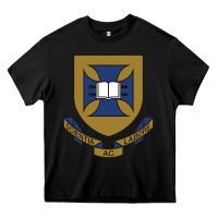 Black university of queensland Heavy Core Tee - linhVisuals