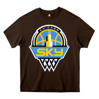 Chocolate Brown chicago women sport Heavy Core Tee - linhVisuals