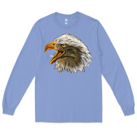 Colony Blue Bald Head Eagle Long Sleeve Tee - LillyAllenDesigns