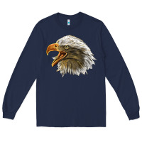 Navy Bald Head Eagle Long Sleeve Tee - LillyAllenDesigns