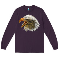 Plum Bald Head Eagle Long Sleeve Tee - LillyAllenDesigns