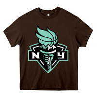 Chocolate Brown new york women sport Heavy Core Tee - linhVisuals