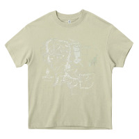 Mossy middle earth map [tb] Heavy Core Tee - linhVisuals