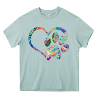 Arona dog paw print tie dye rainbow dog lover rescue retro 70s t shirt Heavy Core Tee - linhVisuals