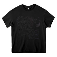 Black middle earth map [tw] Heavy Core Tee - linhVisuals