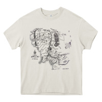 Cream middle earth map [tw] Heavy Core Tee - linhVisuals