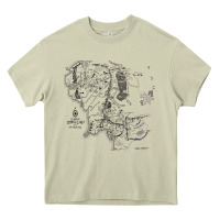 Middle Earth Map [tw] Heavy Core Tee | Teevron
