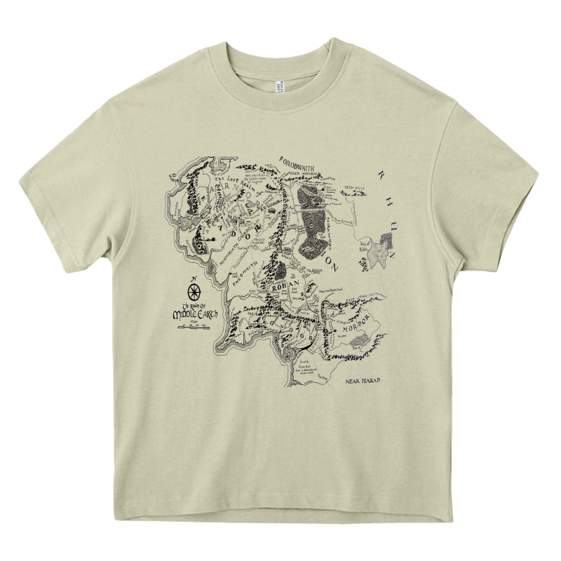Middle Earth Map [tw] Heavy Core Tee by linhVisuals | Teevron