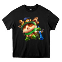 Black league of legends teemo Heavy Core Tee - linhVisuals
