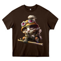 Chocolate Brown league of legends teemo Heavy Core Tee - linhVisuals