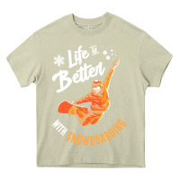 Mossy snowboard t  shirt snowboarding i snowboarder i winter sports t  shirt Heavy Core Tee - linhVisuals