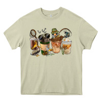 Mossy Fishing Coffee Cups Heavy Core Tee - FaDigitalArtStudio