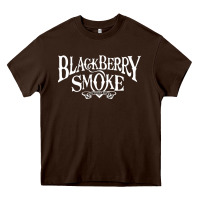 Chocolate Brown blackberry smoke Heavy Core Tee - linhVisuals