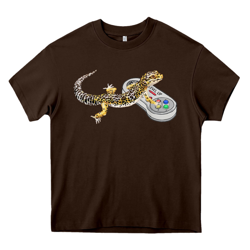 Leopard Gecko Playing Video Game Lizard & Reptiles Gamers T Shirt Heavy Core Tee by linhVisuals | Teevron