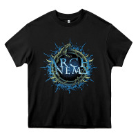Black arch enemy Heavy Core Tee - linhVisuals