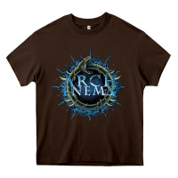 Chocolate Brown arch enemy Heavy Core Tee - linhVisuals