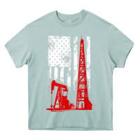 Arona oilfield shirt   us flag oil rig shirt Heavy Core Tee - linhVisuals