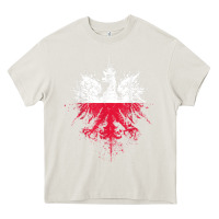 Cream polish eagle  polish pride  polish flag  polish t shirt Heavy Core Tee - linhVisuals