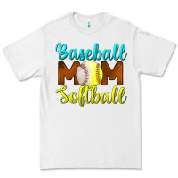 White baseball mom softball Premium Tee - BundleAndBundleShop