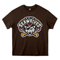 Chocolate Brown sport american Heavy Core Tee - linhVisuals