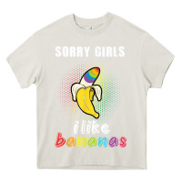 Cream mens sorry girl i like bananas funny lgbt gay pride tshirt gifts Heavy Core Tee - linhVisuals