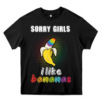 Black mens sorry girl i like bananas funny lgbt gay pride tshirt gifts Heavy Core Tee - linhVisuals