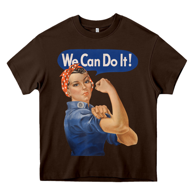 Rosie The Riveter Shirt We Can Do It Feminist Retro T Shirt Heavy Core Tee by linhVisuals | Teevron