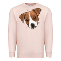 Pale Pink Jack Russel Premium Sweatshirt - Jasminsmagicworld