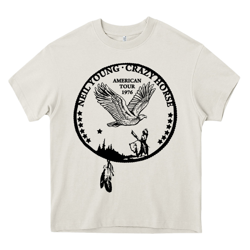 Neil Young Crazy Horse American Tour 1976 [tw] Heavy Core Tee by linhVisuals | Teevron