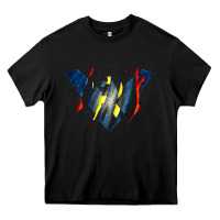 Black nightwing super hero Heavy Core Tee - linhVisuals